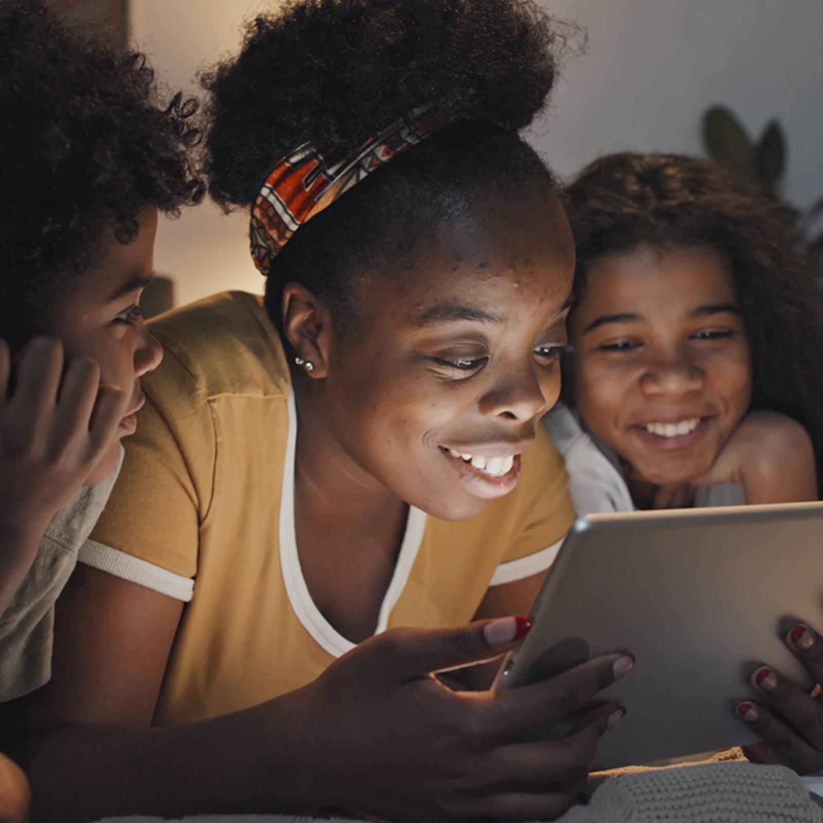 Household reviewing phone and internet bill information